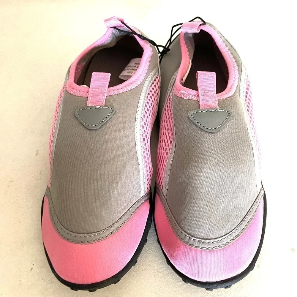 SUN & SKY pink & grey mesh water shoes size medium